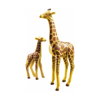Жираф со своим детенышем жирафом
