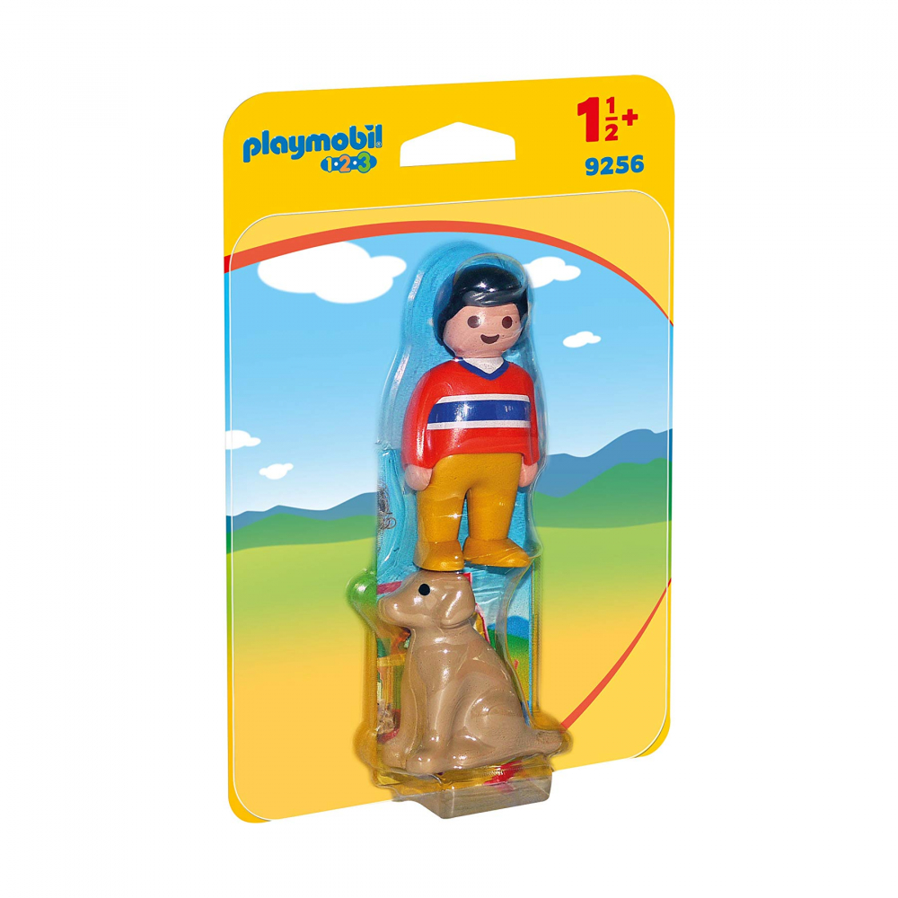 1.2.3. Мужчина с собакой 9256pm от Playmobil за 500 руб. Купить на  MyPlayMobil.ru скидка 30%