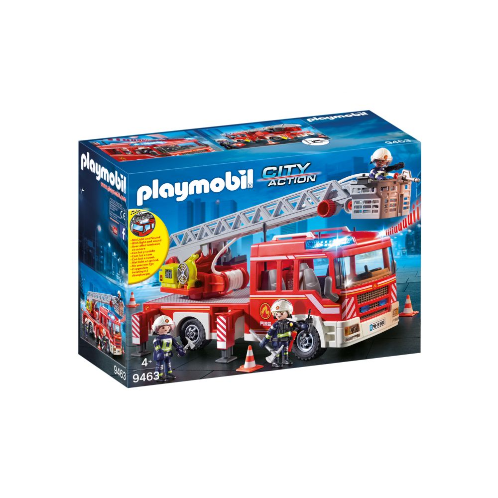 Пожарная машина с лестницей, со светом и звуком PM9463 от Playmobil за 10  768 руб. Купить на MyPlayMobil.ru