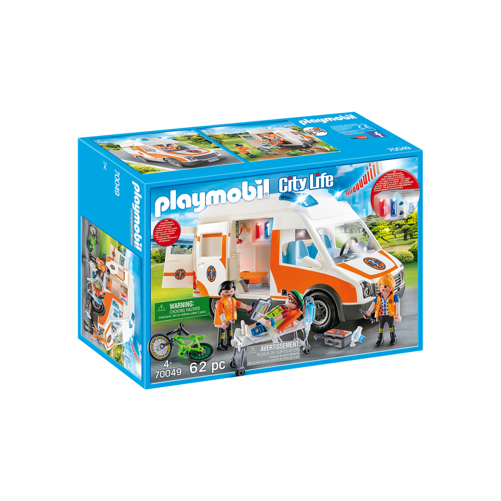 Скорая помощь с мигалкой PM70049 от Playmobil за 7 337 руб. Купить на  MyPlayMobil.ru