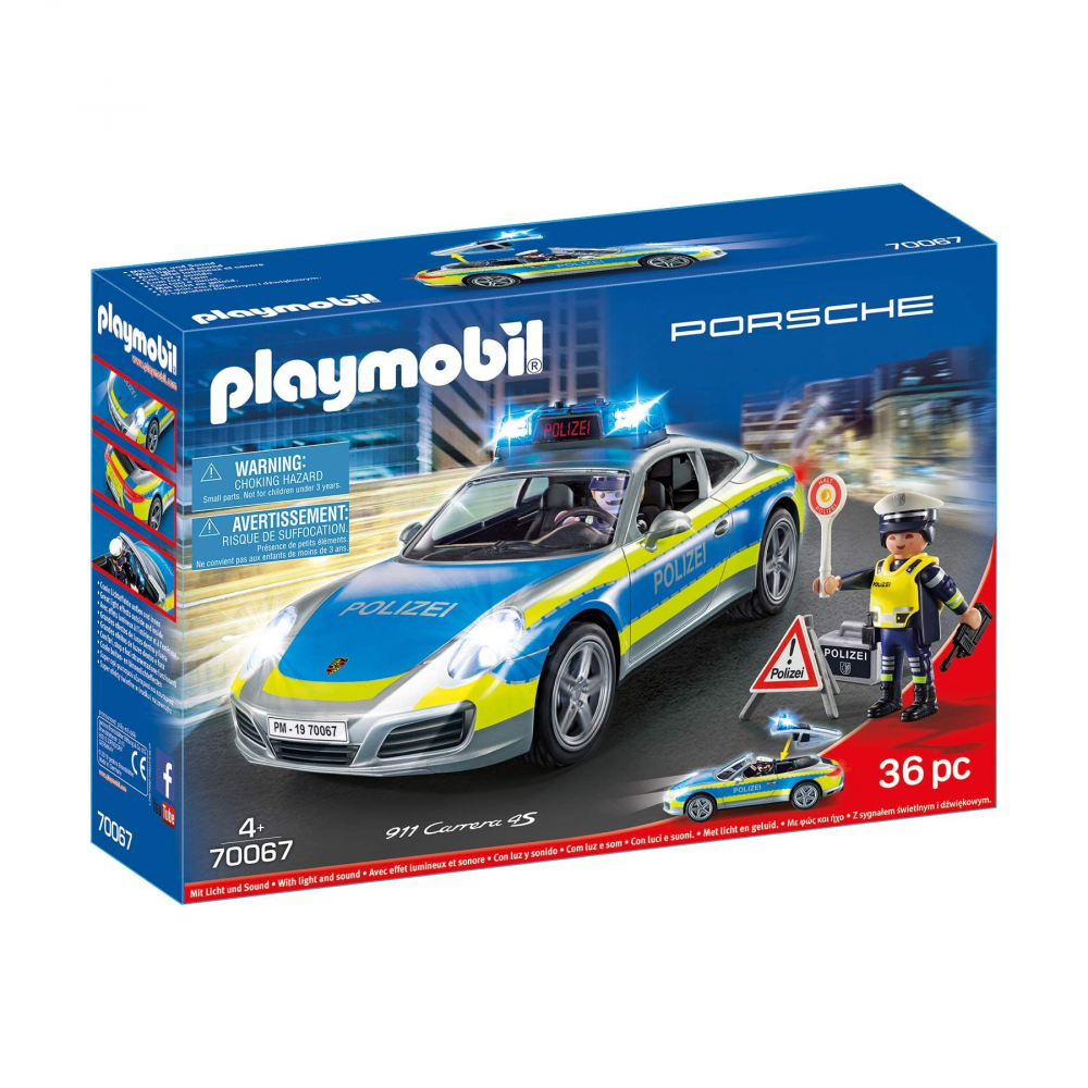 Конструктор Playmobil Полицейский Porsche 911 Carrera 4S