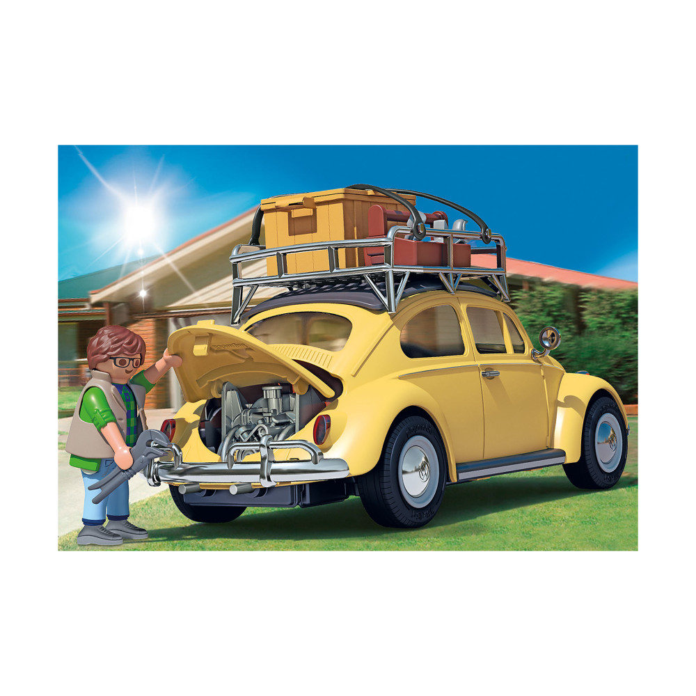 playmobil vw beetle yellow