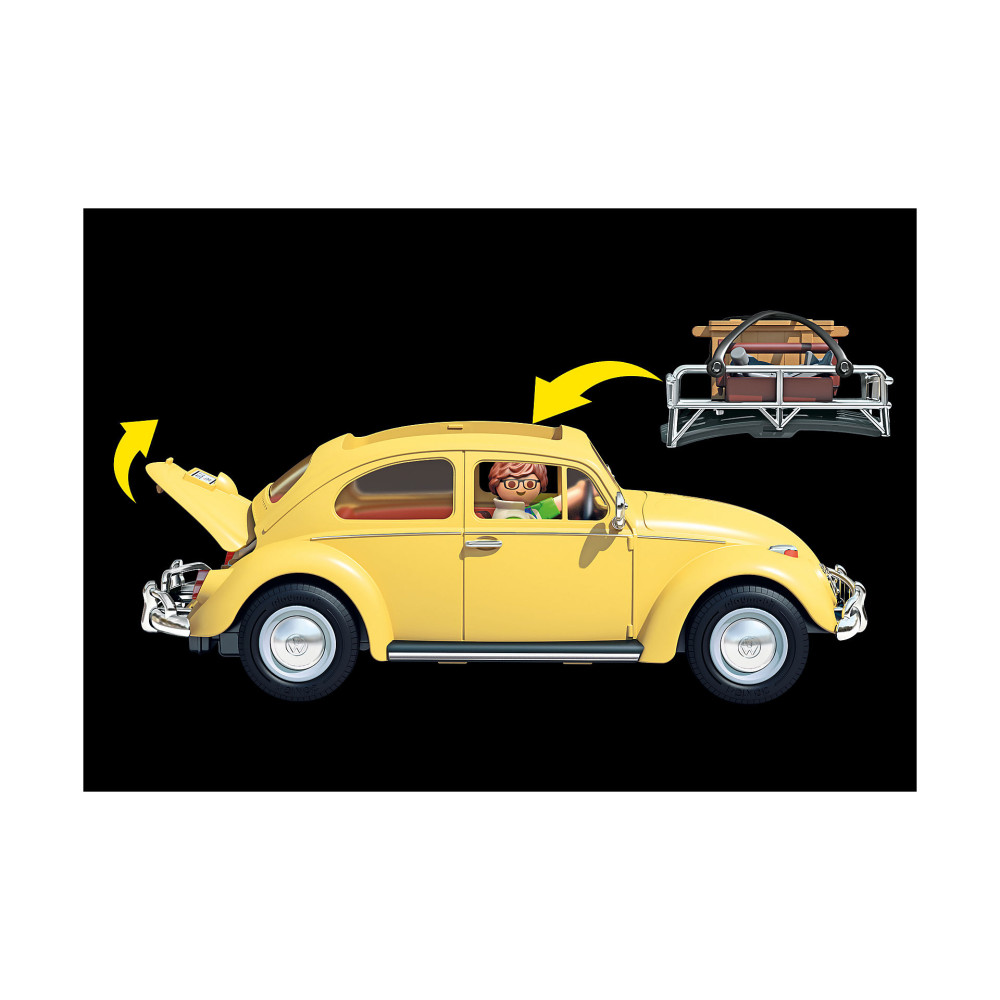 playmobil vw beetle yellow